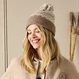 Thumbnail 2 of Joules Women's Kara Fairisle Bobble Beanie Hat - Neutral