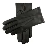 Thumbnail 1 of Dents Men's Bath Three-Point Cashmere-Lined Leather Gloves - Black
