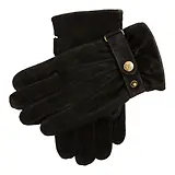 Thumbnail 1 of Dents Men's Chester Three-Point Fleece-Lined Suede Gloves - Black
