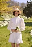 Thumbnail 4 of Holland Cooper Women's Collarless Broderie Mini Dress - White