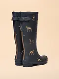Thumbnail 3 of Joules Women's Adjustable Tall Printed Wellies - Navy Dog