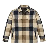 Thumbnail 1 of Filson Men's Spokane Insulated Jac-Shirt - Cream / Navy Plaid