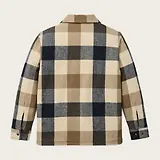 Thumbnail 2 of Filson Men's Spokane Insulated Jac-Shirt - Cream / Navy Plaid