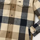 Thumbnail 4 of Filson Men's Spokane Insulated Jac-Shirt - Cream / Navy Plaid