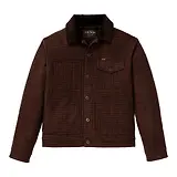 Thumbnail 1 of Filson Men's Spokane Insulated Short Cruiser Jacket - Merlot / Black Plaid