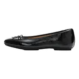 Thumbnail 6 of FitFlop Women's Delicato Bow Textured Patent-Leather Ballet Flats - Black