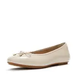 Thumbnail 5 of FitFlop Women's Delicato Bow Textured Patent-Leather Ballet Flats - Hazy Taupe