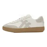 Thumbnail 7 of FitFlop Women's The Dash FF T-Toe Leather/Suede Trainers - Urban White Mix
