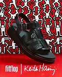 Thumbnail 1 of FitFlop x Keith Haring Women's Gen-FF Fisherman Sandals - Black