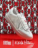 Thumbnail 1 of FitFlop x Keith Haring Women's The Dash FF Trainers - Urban White