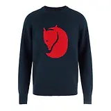 Thumbnail 1 of Fjällräven Men's Fjällräven Logo Knit Sweater - Dark Navy