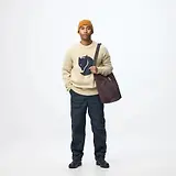 Thumbnail 10 of Fjällräven Men's Fjällräven Logo Knit Sweater - Dark Navy