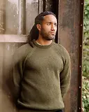 Thumbnail 8 of Peregrine Men's Ford Crew Jumper - Olive