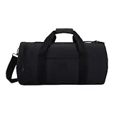 Thumbnail 1 of Fred Perry Leather Patch Barrel Bag - Black