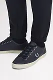 Thumbnail 4 of Fred Perry Men's Baseline Leather Trainers - Navy