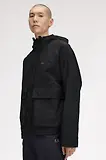 Thumbnail 6 of Fred Perry Men's Cropped Ripstop Parka - Black