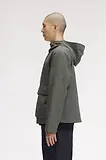 Thumbnail 3 of Fred Perry Men's Cropped Ripstop Parka - Field Green