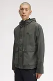 Thumbnail 6 of Fred Perry Men's Cropped Ripstop Parka - Field Green