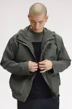 Thumbnail 7 of Fred Perry Men's Cropped Ripstop Parka - Field Green