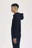 Thumbnail 3 of Fred Perry Men's Hooded Zip Through Sweatshirt - Navy
