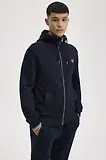 Thumbnail 5 of Fred Perry Men's Hooded Zip Through Sweatshirt - Navy