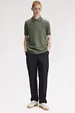 Thumbnail 5 of Fred Perry Men's M3600 Twin Tipped Shirt - Laurel Wreath Green / Black