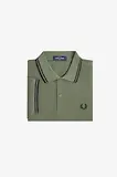 Thumbnail 8 of Fred Perry Men's M3600 Twin Tipped Shirt - Laurel Wreath Green / Black