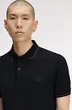 Thumbnail 6 of Fred Perry Men's M3600 Twin Tipped Shirt - Navy / Brandy / Rich Brown