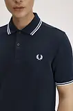 Thumbnail 6 of Fred Perry Men's M3600 Twin Tipped Shirt - Navy / White