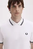 Thumbnail 4 of Fred Perry Men's M3600 Twin Tipped Shirt - White