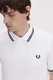 Thumbnail 5 of Fred Perry Men's M3600 Twin Tipped Shirt - White