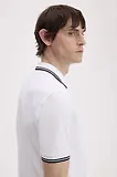 Thumbnail 7 of Fred Perry Men's M3600 Twin Tipped Shirt - White