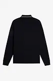 Thumbnail 6 of Fred Perry Men's M3636 LS Twin Tipped Shirt - Black / Ecru / Laurel Wreath Green