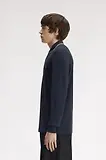 Thumbnail 3 of Fred Perry Men's M3636 LS Twin Tipped Shirt - Dark Airforce / Ecru / Seagrass