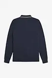 Thumbnail 6 of Fred Perry Men's M3636 LS Twin Tipped Shirt - Dark Airforce / Ecru / Seagrass