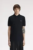 Thumbnail 2 of Fred Perry Men's M6000 Shirt - Black / Laurel Wreath Green