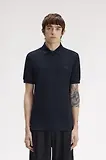 Thumbnail 2 of Fred Perry Men's M6000 Shirt - Navy / Rich Brown