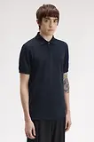 Thumbnail 4 of Fred Perry Men's M6000 Shirt - Navy / Rich Brown