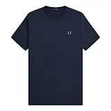 Thumbnail 1 of Fred Perry Men's Ringer T-Shirt - Dark Airforce