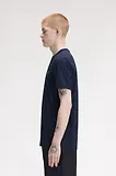Thumbnail 3 of Fred Perry Men's Ringer T-Shirt - Dark Airforce
