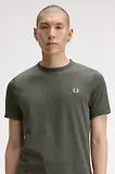 Thumbnail 4 of Fred Perry Men's Ringer T-Shirt - Field Green