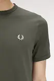 Thumbnail 5 of Fred Perry Men's Ringer T-Shirt - Field Green