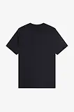 Thumbnail 6 of Fred Perry Men's Trim Detail Crepe Pique T-Shirt - Navy