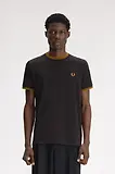 Thumbnail 2 of Fred Perry Men's Twin Tipped T-Shirt - Anchor Grey / Golden