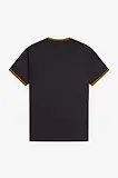 Thumbnail 7 of Fred Perry Men's Twin Tipped T-Shirt - Anchor Grey / Golden