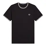 Thumbnail 1 of Fred Perry Men's Twin Tipped T-Shirt - Black