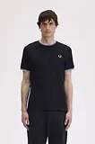 Thumbnail 2 of Fred Perry Men's Twin Tipped T-Shirt - Black