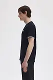 Thumbnail 3 of Fred Perry Men's Twin Tipped T-Shirt - Black