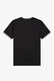 Thumbnail 6 of Fred Perry Men's Twin Tipped T-Shirt - Black