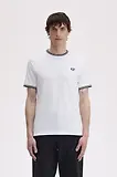 Thumbnail 2 of Fred Perry Men's Twin Tipped T-Shirt - White